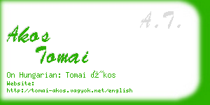 akos tomai business card